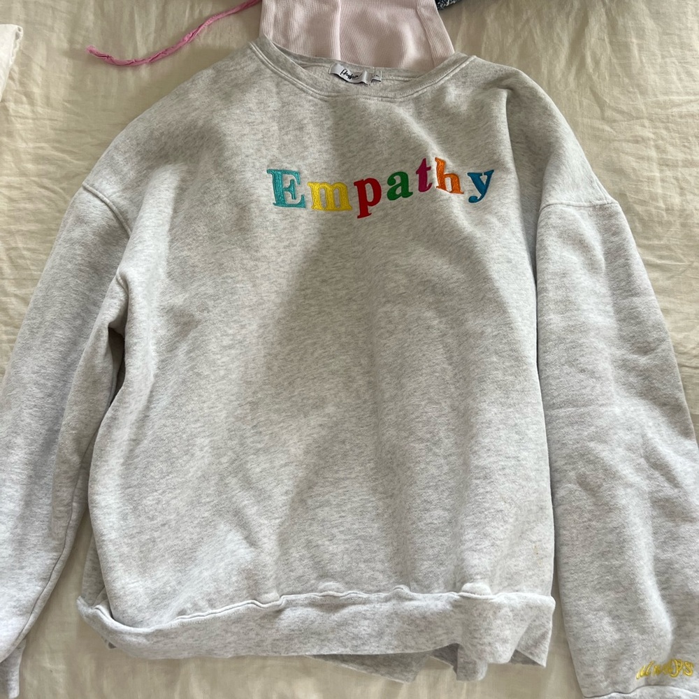 Light grey empathy sweatshirt